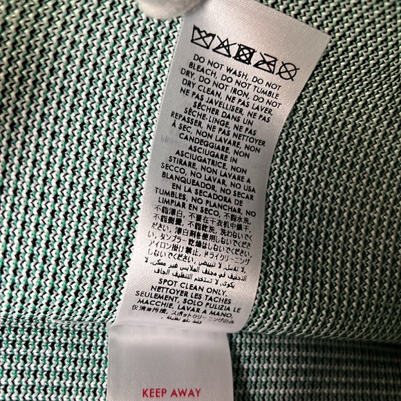 Casablanca Tennis Club Knit Logo Shopper Tote Bag White Green Black - Picture 10 of 16